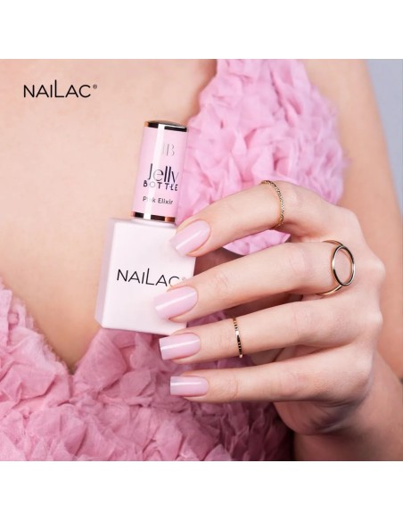Gel Soak Off Jelly Bottle Pink Elixir NaiLac 10ml