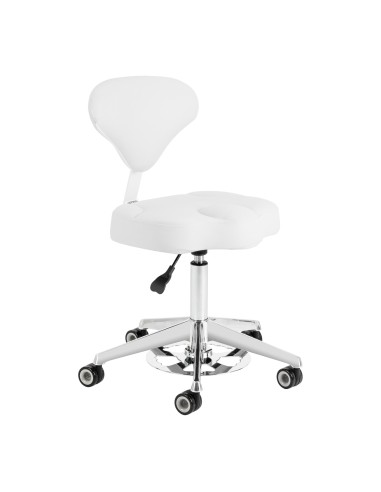 Sgabello cosmetico Azzurro 156-F bump-up bianco...