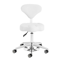 Sgabello cosmetico Azzurro 156-F bump-up bianco come la neve 2