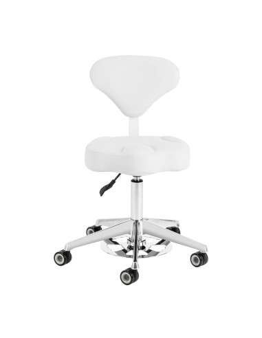 Sgabello cosmetico Azzurro 156-F bump-up bianco...