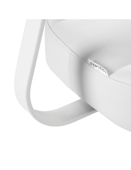 Sgabello cosmetico Azzurro 156-F bump-up bianco come la neve
