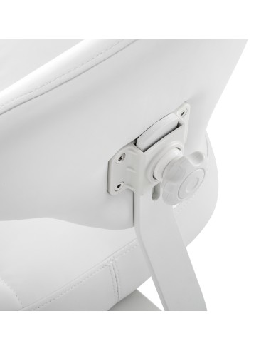 Sgabello cosmetico Azzurro 156-F bump-up bianco...