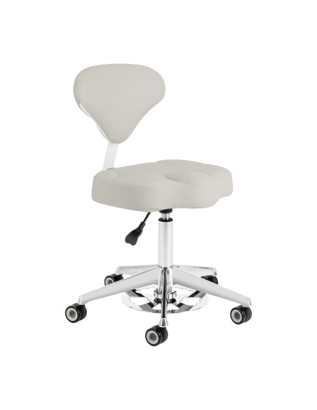 Sgabello cosmetico Azzurro 156-F bump-up grigio