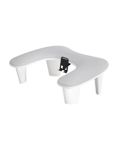 Supporto MOMO per manicure Croissant con supporto per cellulare grigio