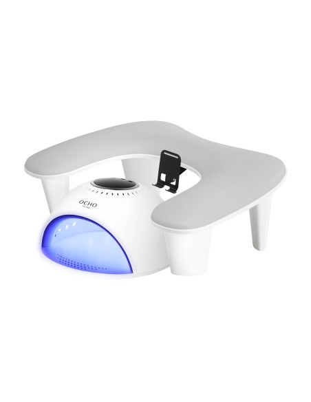 Supporto MOMO per manicure Croissant con supporto per cellulare grigio
