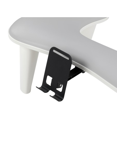 Supporto MOMO per manicure Croissant con supporto per cellulare grigio