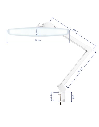 Lampada da officina LED Elegante bianca