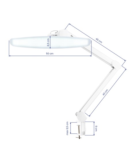 Lampada da officina LED Elegante bianca