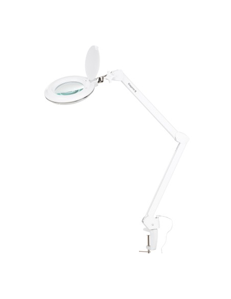Lampada con lente d'ingrandimento Elegante 6031, 60 LED SMD 3D da appoggio, intensità luminosa regolabile
