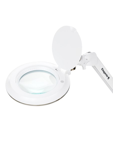 Lampada con lente d'ingrandimento Elegante 6031, 60 LED SMD 3D con treppiede e regolazione dell'intensità luminosa