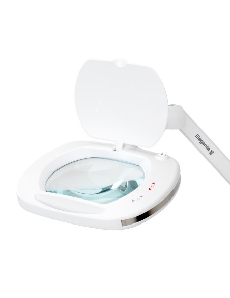 Lampada con lente d'ingrandimento Elegante 6030 con 60 LED SMD da appoggio, intensità luminosa regolabile