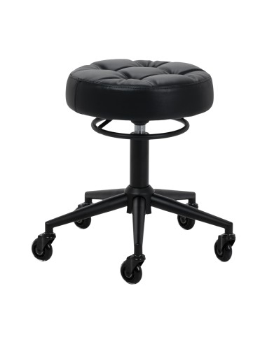 Sgabello da parrucchiere Gabbiano D054 nero con...