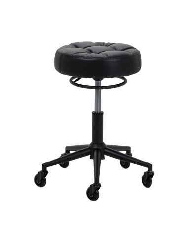 Sgabello da parrucchiere Gabbiano D054 nero con...