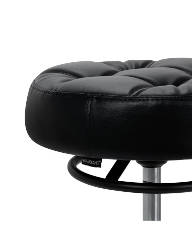 Sgabello da parrucchiere Gabbiano D054 nero con...