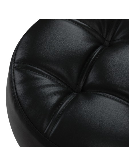 Sgabello da parrucchiere Gabbiano D054 nero con base nera