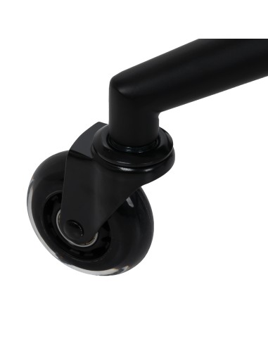 Sgabello da parrucchiere Gabbiano D054 nero con...