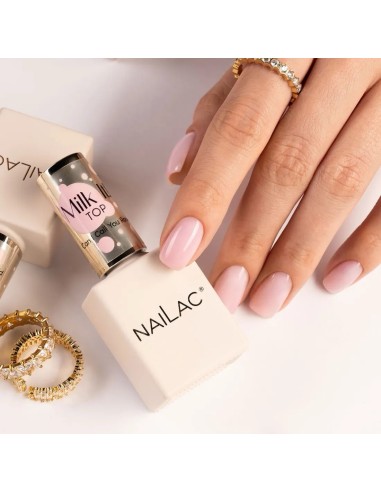 Top Coat Can I Call Yuo Rose? Milk it! NaiLac 10ml