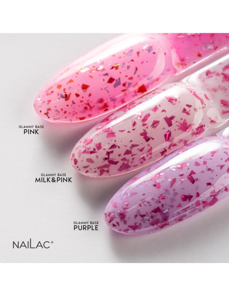 Rubber Glammy Base Milk&Pink NaiLac 7ml