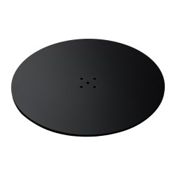 Base per poltrona da parrucchiere L010 rotonda nera