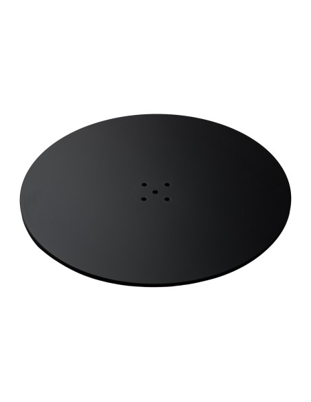 Base per poltrona da parrucchiere L010 rotonda nera