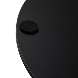 Base per poltrona da parrucchiere L010 rotonda nera 2