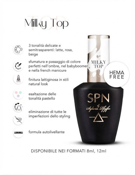 Milky Top Coat UV LaQ 12ml