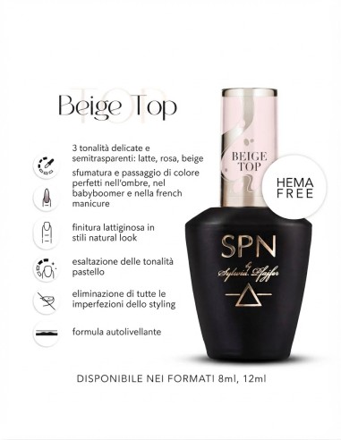 Beige Top Coat UV LaQ 8ml