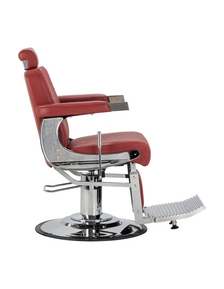 Sedia da barbiere Gabbiano Visionerio+ rosso struttura cromate