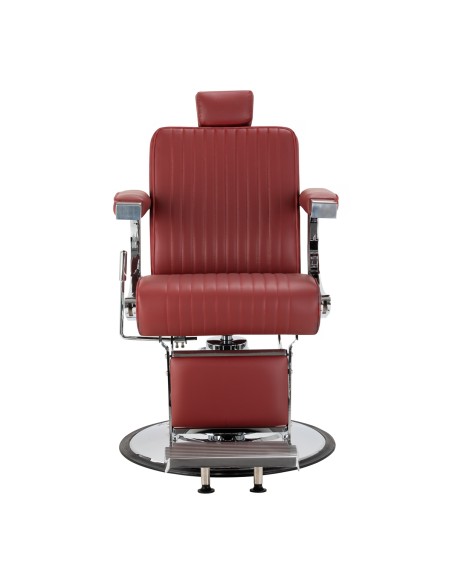 Sedia da barbiere Gabbiano Visionerio+ rosso struttura cromate
