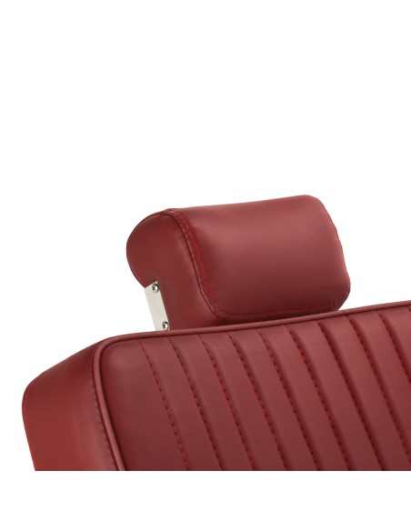 Sedia da barbiere Gabbiano Visionerio+ rosso struttura cromate