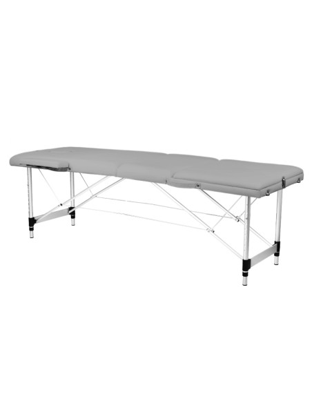 Balance Lettino da massaggio pieghevole in alluminio 3 segmenti grigio