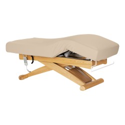 Lettino SPA Sillon Siesta beige con base marrone chiaro 2