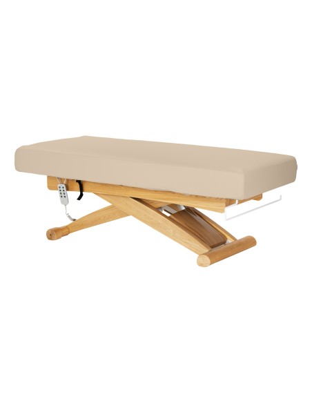 Lettino SPA Sillon Siesta beige con base marrone chiaro