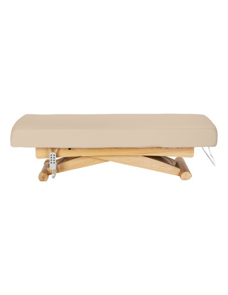 Lettino SPA Sillon Siesta beige con base marrone chiaro