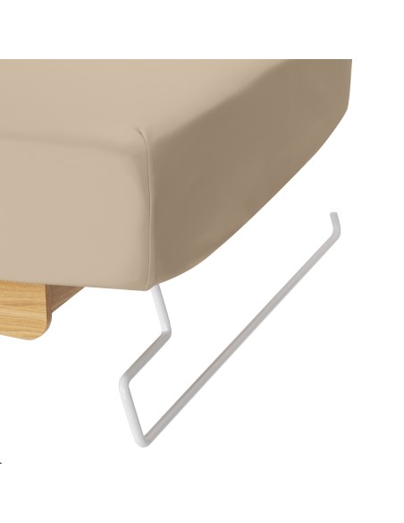 Lettino SPA Sillon Siesta beige con base marrone chiaro