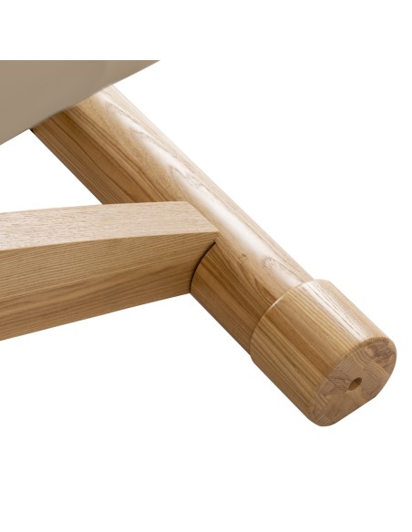 Lettino SPA Sillon Siesta beige con base marrone chiaro