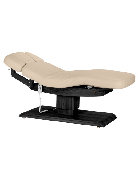 Lettino SPA Sillon Relax beige con base nera