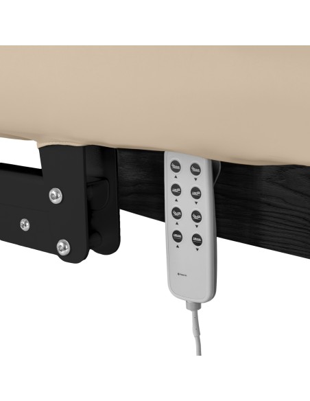 Lettino SPA Sillon Relax beige con base nera