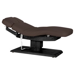 Lettino SPA Sillon Relax marrone scuro con base nera