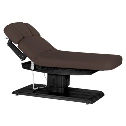 Lettino SPA Sillon Relax marrone scuro con base nera 2