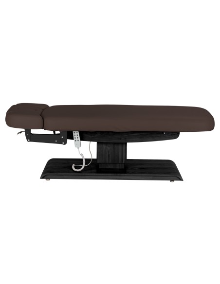 Lettino SPA Sillon Relax marrone scuro con base nera