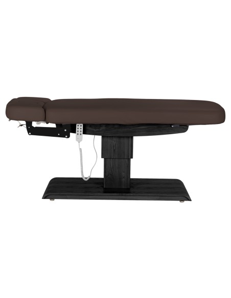 Lettino SPA Sillon Relax marrone scuro con base nera