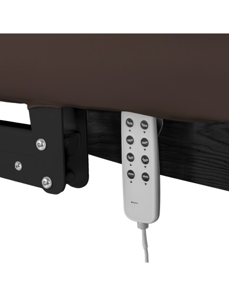 Lettino SPA Sillon Relax marrone scuro con base nera