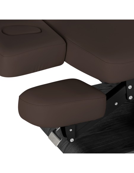 Lettino SPA Sillon Relax marrone scuro con base nera