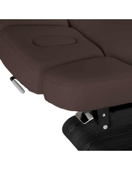 Lettino SPA Sillon Relax marrone scuro con base nera