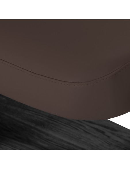 Lettino SPA Sillon Relax marrone scuro con base nera
