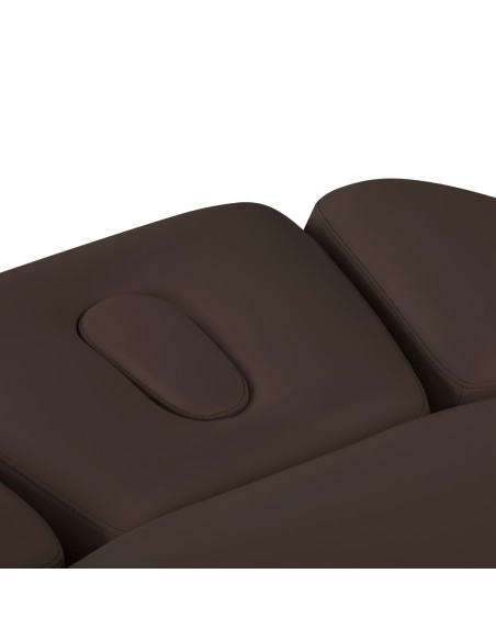 Lettino SPA Sillon Relax marrone scuro con base nera