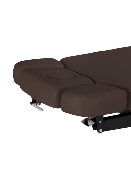Lettino SPA Sillon Relax marrone scuro con base nera
