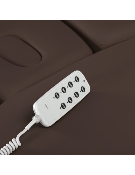 Lettino SPA Sillon Relax marrone scuro con base nera
