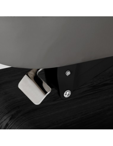 Lettino SPA Sillon Relax grigio con base nera